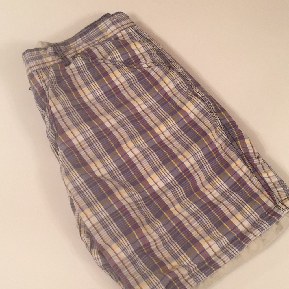 Men’s Reversible Plaid & Khaki Shorts